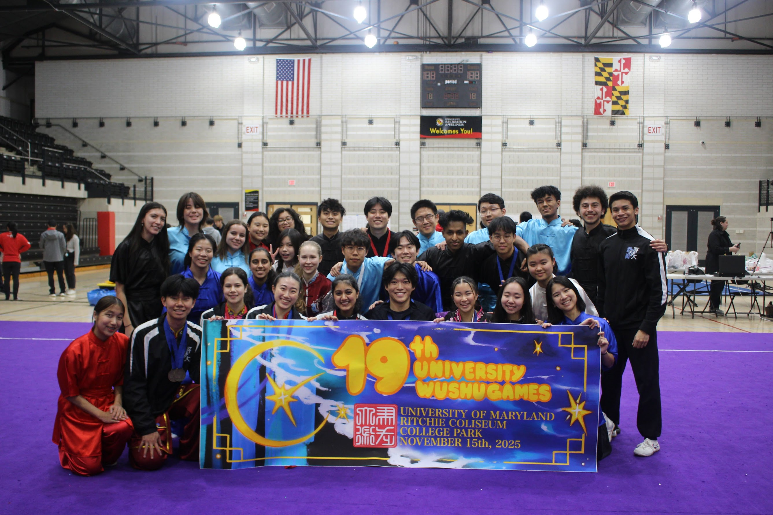 Team at University Wushu Games